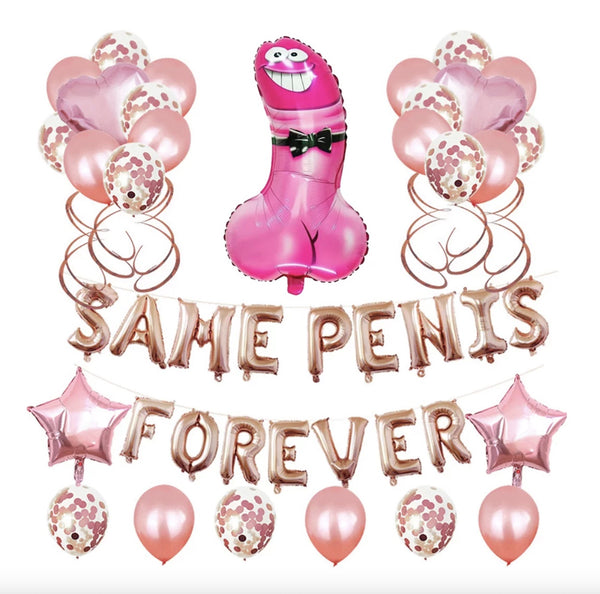 SAME P*NIS FOREVER FOIL BALLOON SET